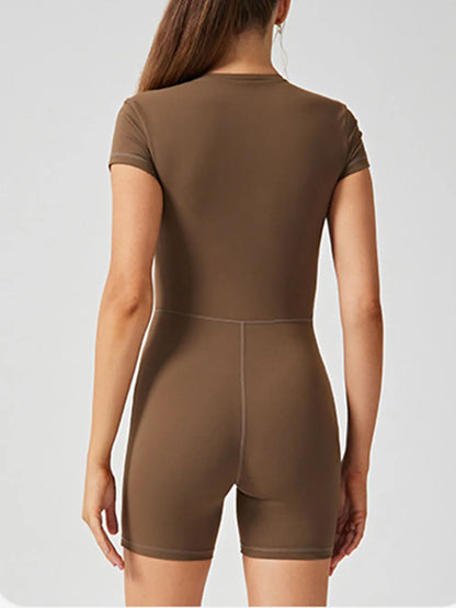 Half Zip Romper