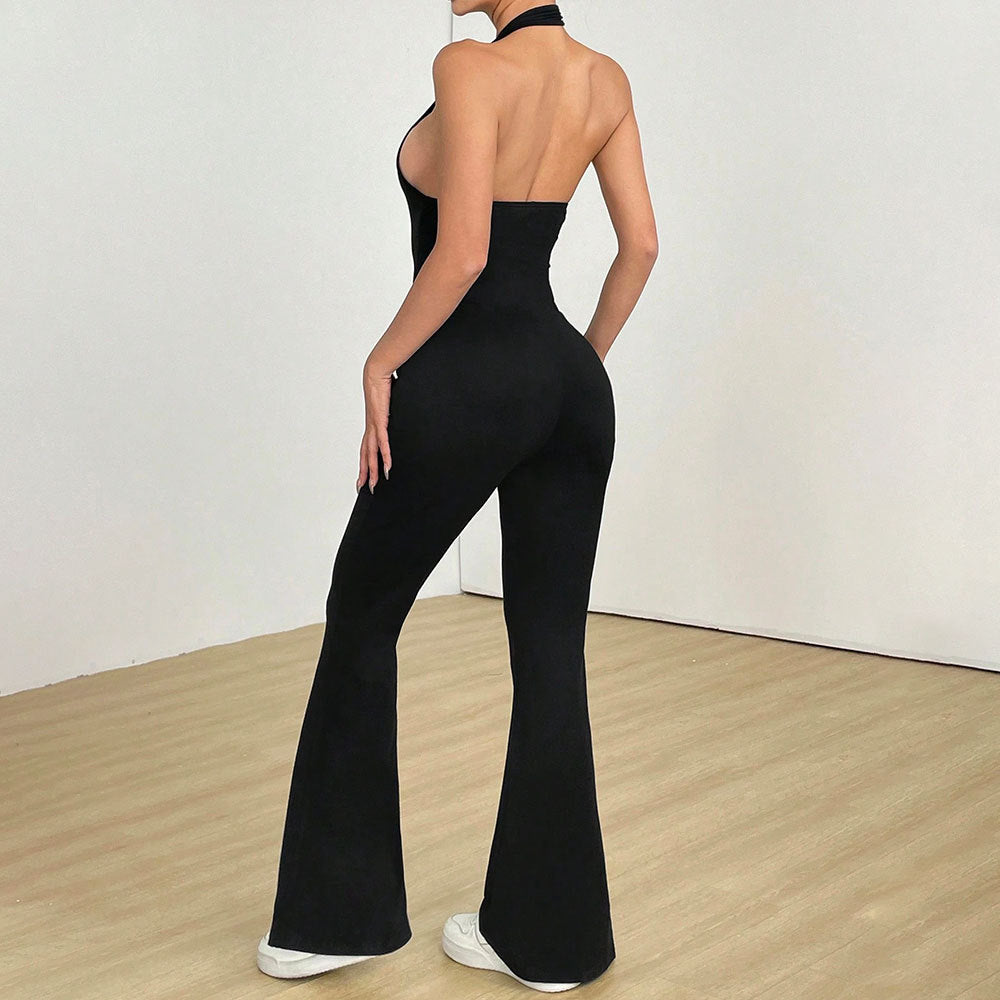 Hollow Back Fitting Romper