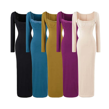 Long BodyCon Maxi Dress