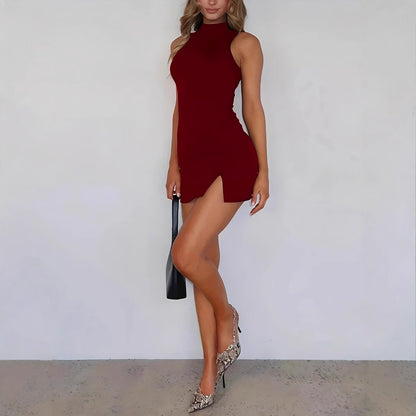 Fashion Solid Sleeveless Dress