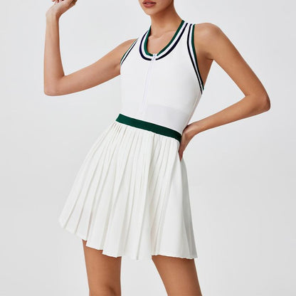 Anti-See-through Pleated Sport Dress