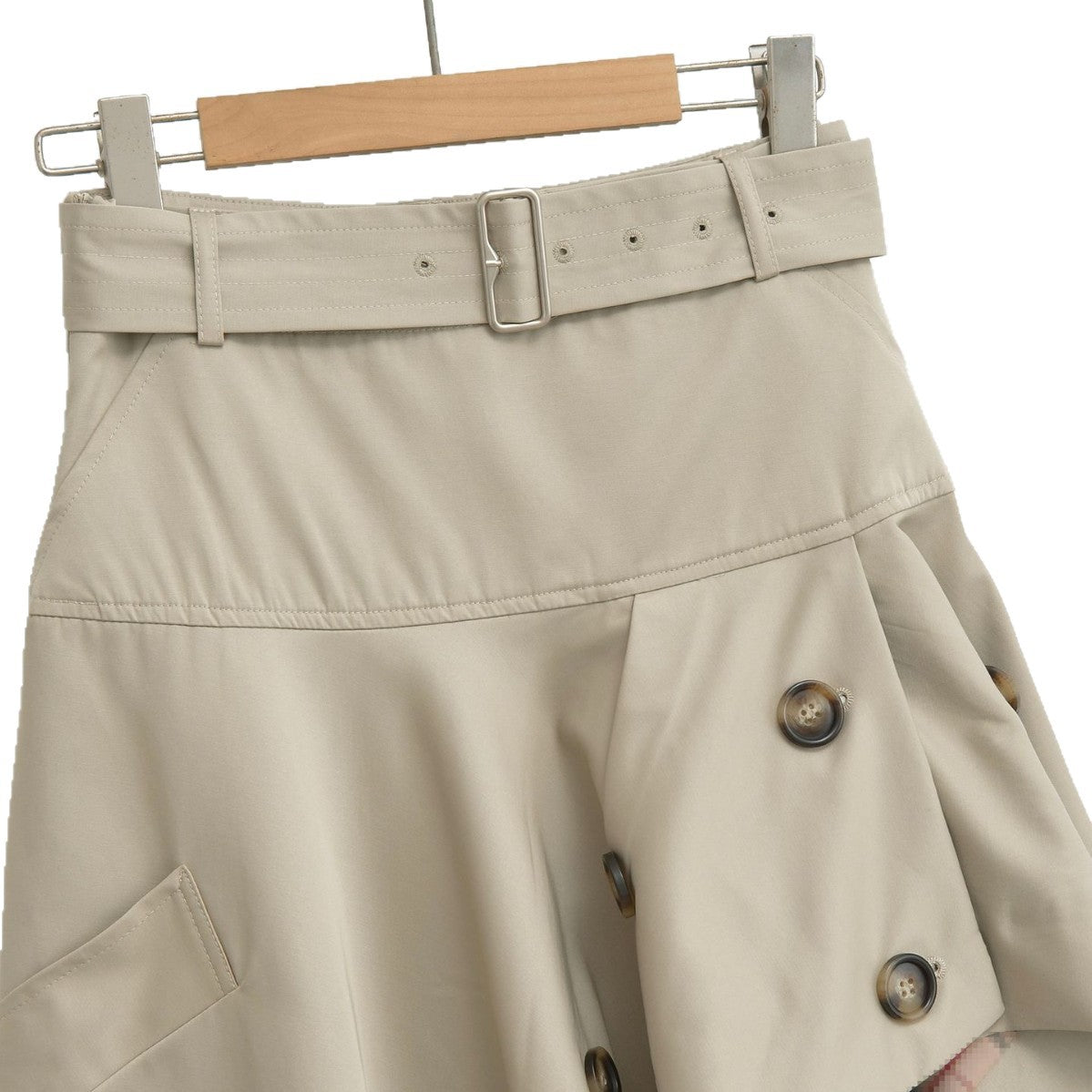 Plaid High Waist Asymmetrical A-Line Flared Skirt