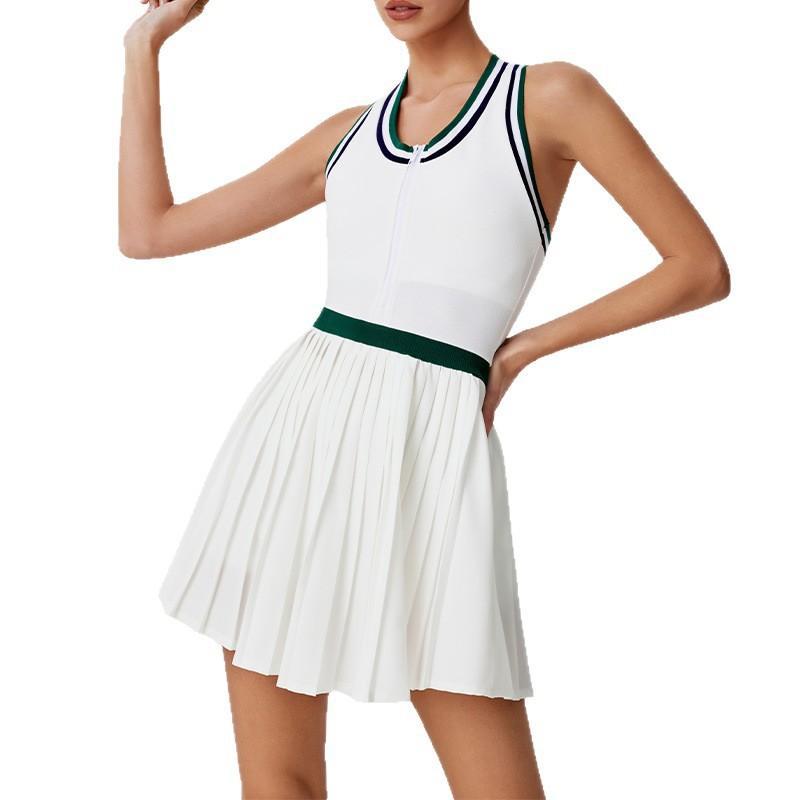 Anti-See-through Pleated Sport Dress