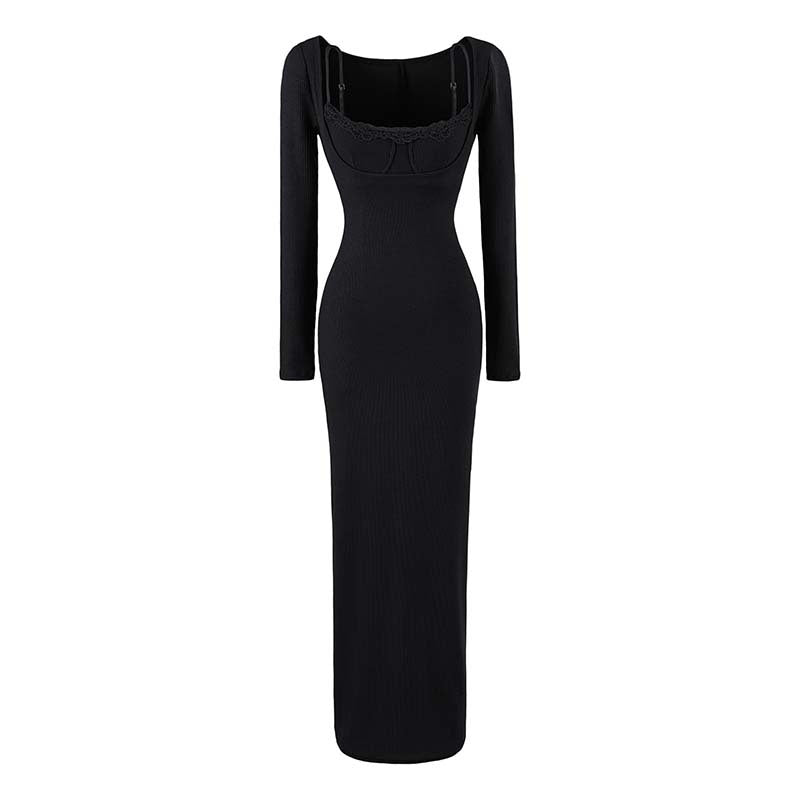 Long BodyCon Maxi Dress