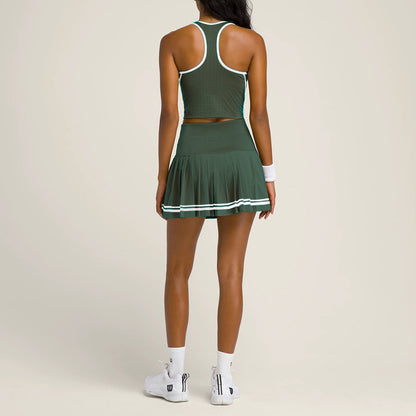 High-Waisted Pleated 2 PC Fitness Wear