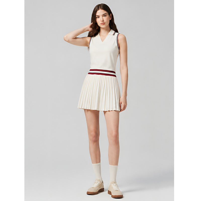 British Polo Neck Quick-Dry Breathable Sports Tennis One-Piece