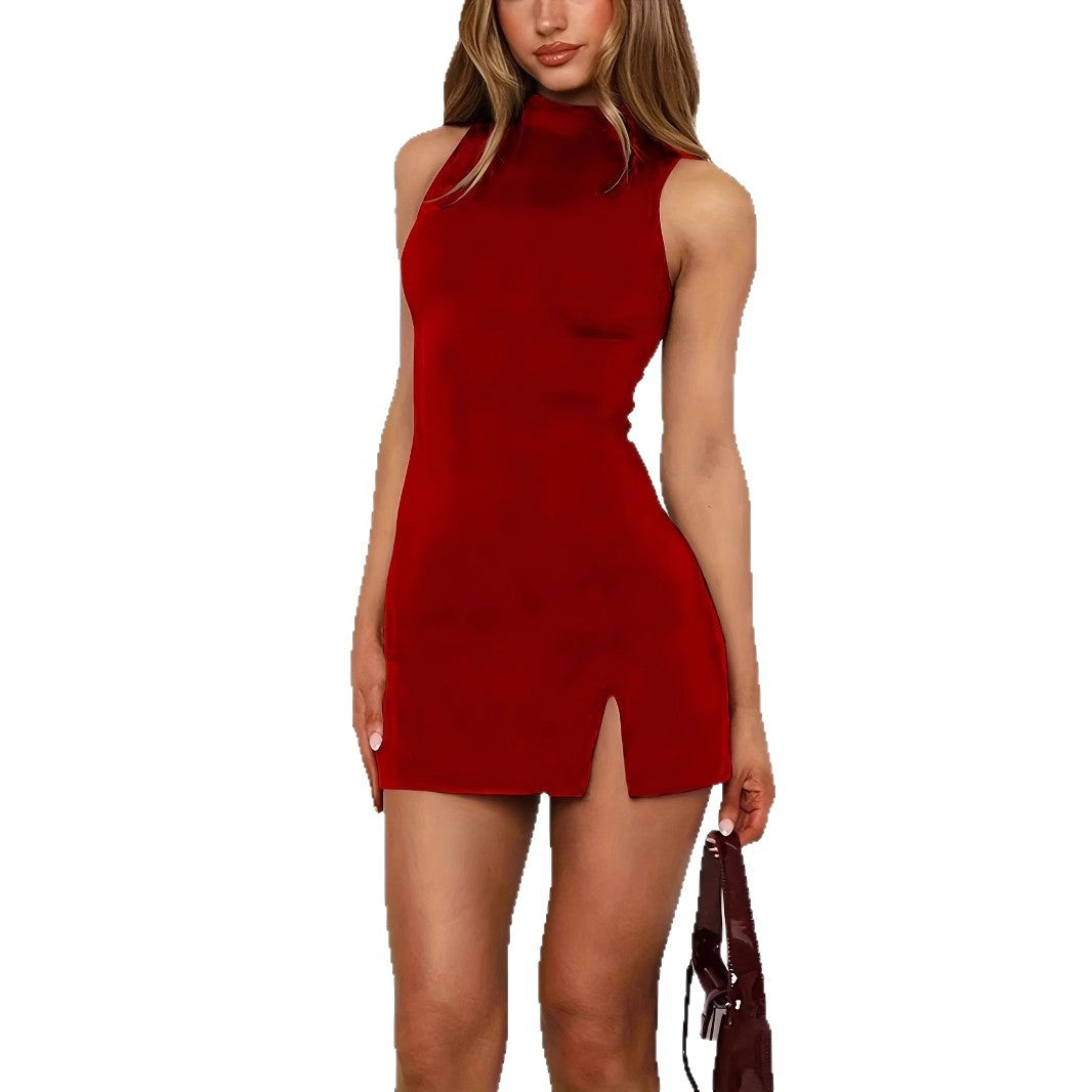 Fashion Solid Sleeveless Dress