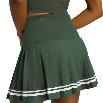 High-Waisted Pleated 2 PC Fitness Wear