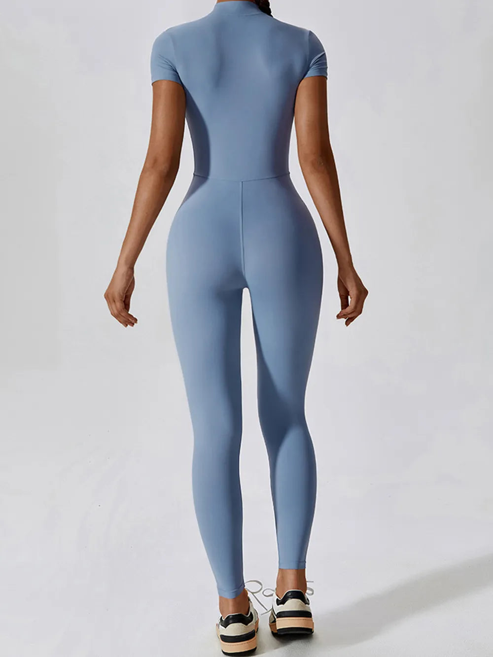Half Zip Long Romper