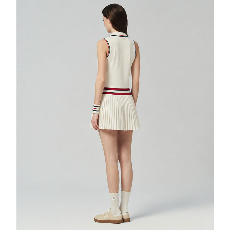 British Polo Neck Quick-Dry Breathable Sports Tennis One-Piece