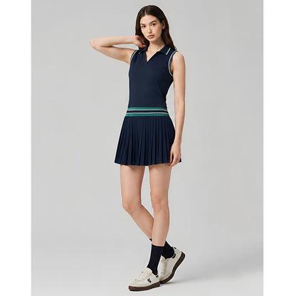 British Polo Neck Quick-Dry Breathable Sports Tennis One-Piece