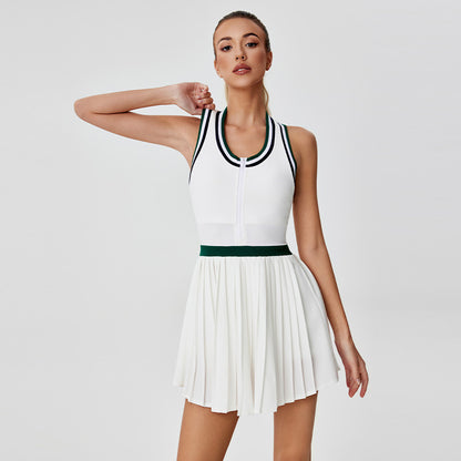 Anti-See-through Pleated Sport Dress
